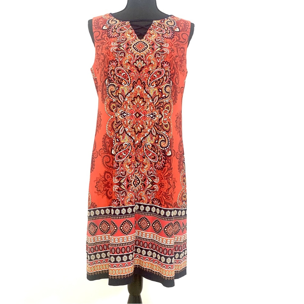 Dressbarn Paisley Sleeveless Lightweight Dress